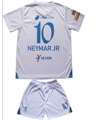 Al-Hilal Neymar Jr #10 Bortaställ Barn 2023-24 Kortärmad (+ Korta byxor)